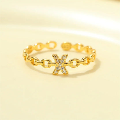 BowLift | Dainty Diamond Letter Initial Ring