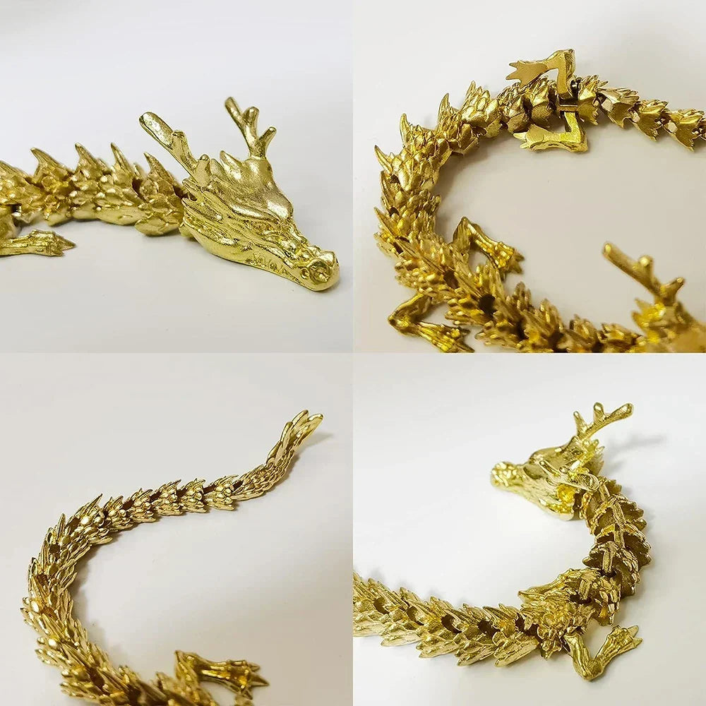 BowLift | Mystic Scales 3D Brass Dragon Home Decor