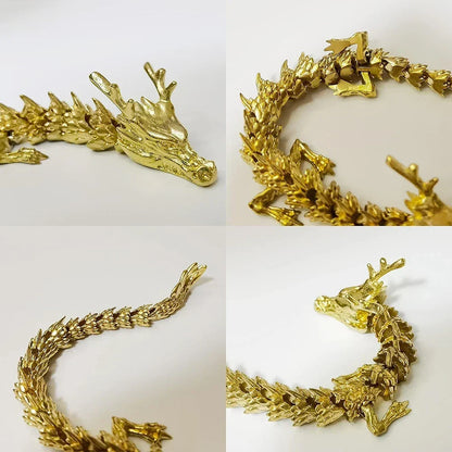 BowLift | Mystic Scales 3D Brass Dragon Home Decor
