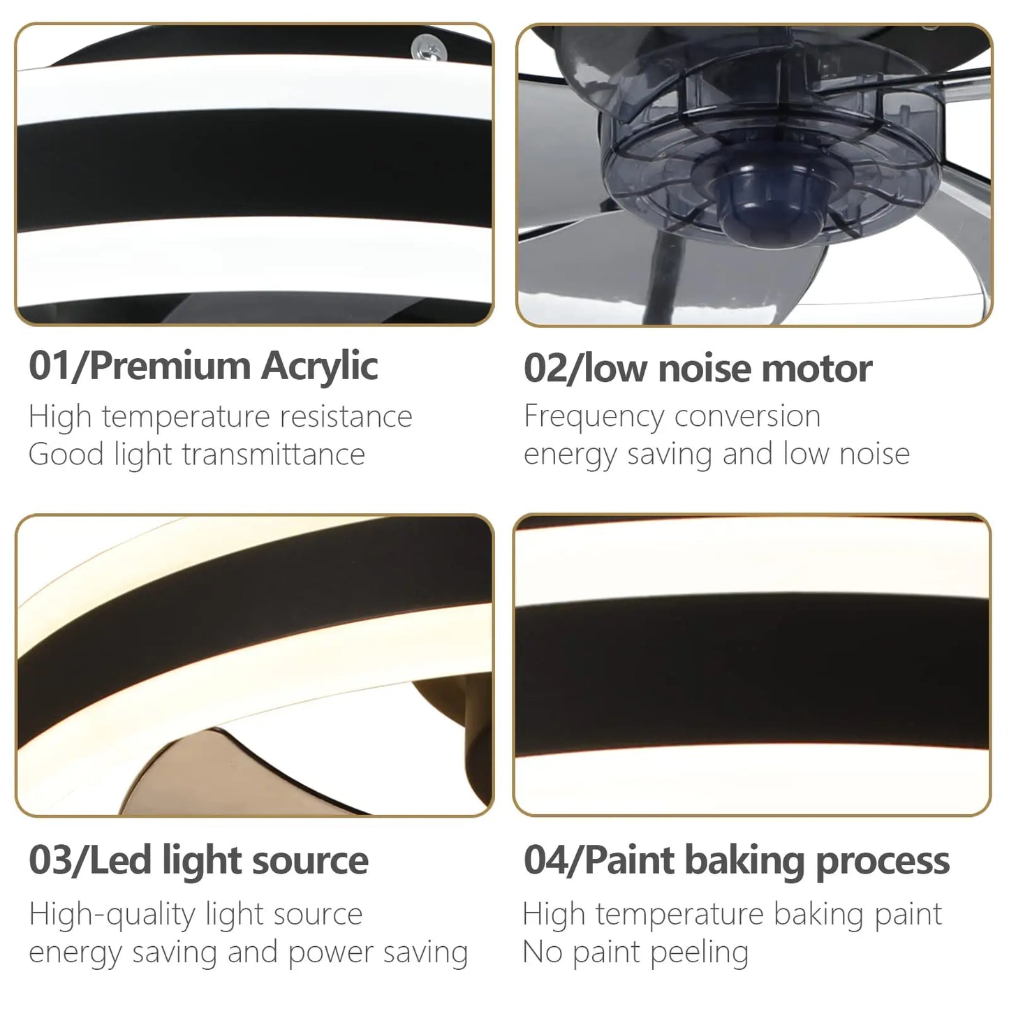 Skanto | Aura Silent LED Ceiling Fan Light