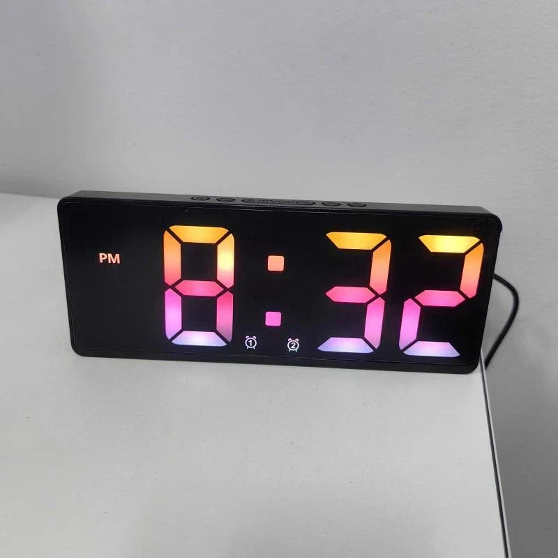 Sandsberg LED Alarm Clock with Voice Control | Silent Night Mode | Modern Design
