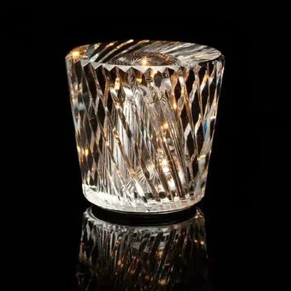 Exclusive lamp made of metal and and crystal
