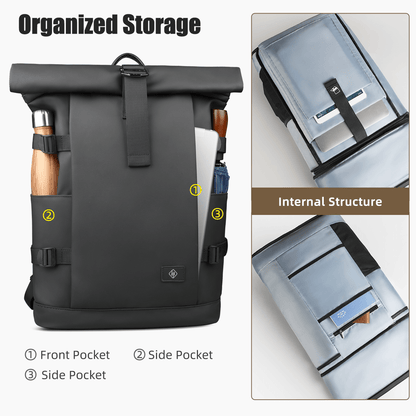 Skanto | Expandable Outdoor Backpack with Large Volume and Laptop Compartment