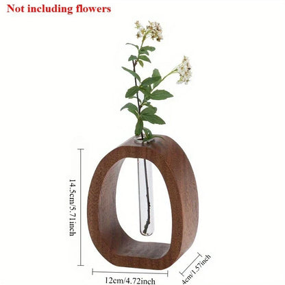 Oval wooden frame single bottle | Karnz