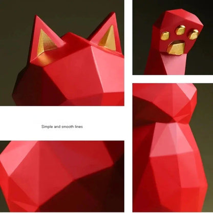 Frendorf | Nordic Minimalism Geometry Lucky Cat Statues