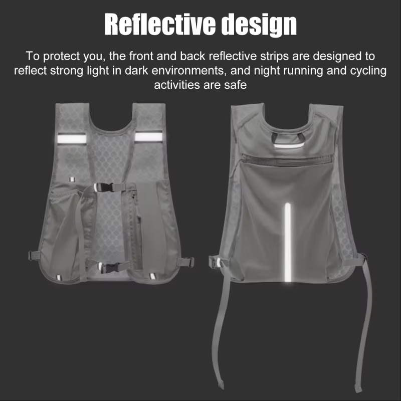 BowLift | Running Hydration Vest With Reflective Strips And Breathable Mesh Design