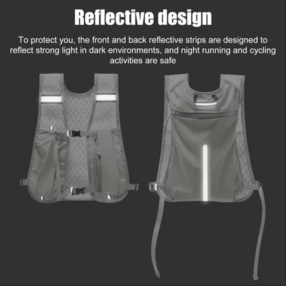 BowLift | Running Hydration Vest With Reflective Strips And Breathable Mesh Design