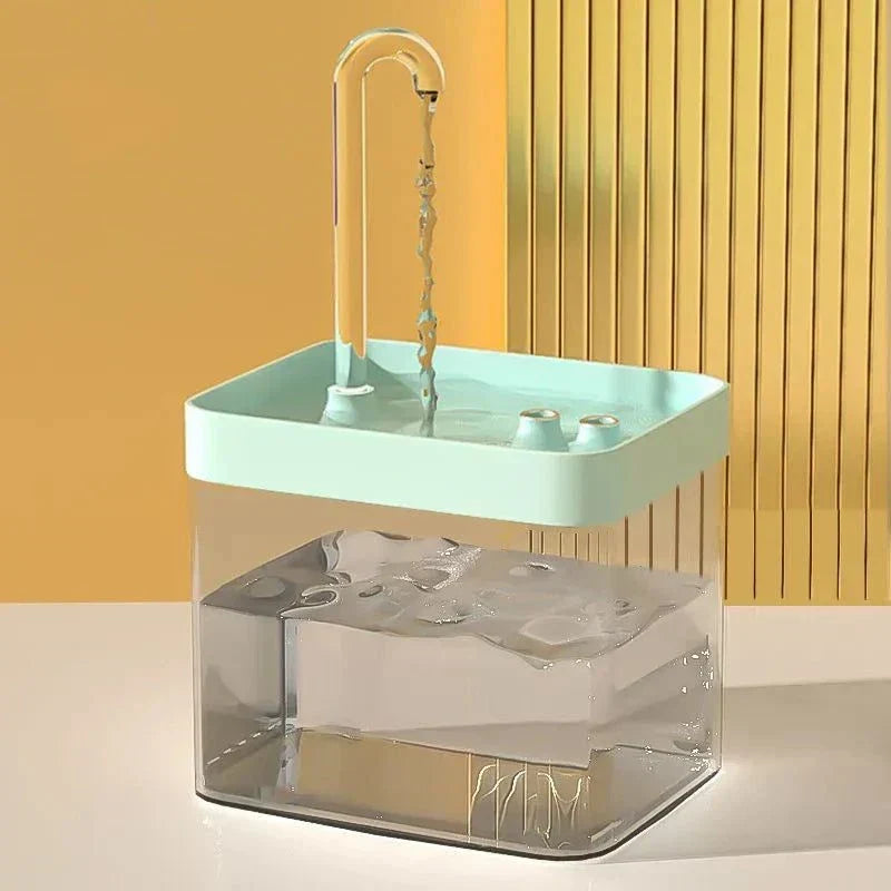 Skanto | Ultra-Quiet Pet Water Fountain with Intelligent Filtration - 1,5 l Stainless Steel