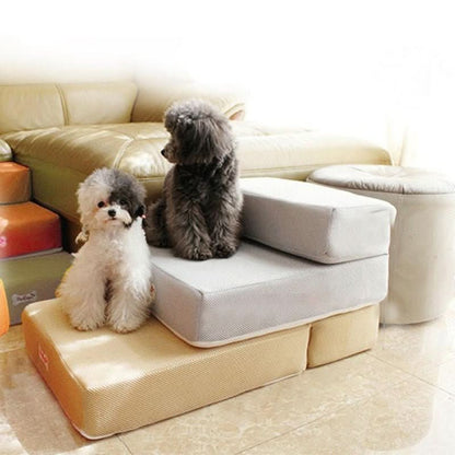 BowLift | DOGSTEP PRO – Luxury Dog Stair for Joint-Friendly Climbing onto Sofa & Bed