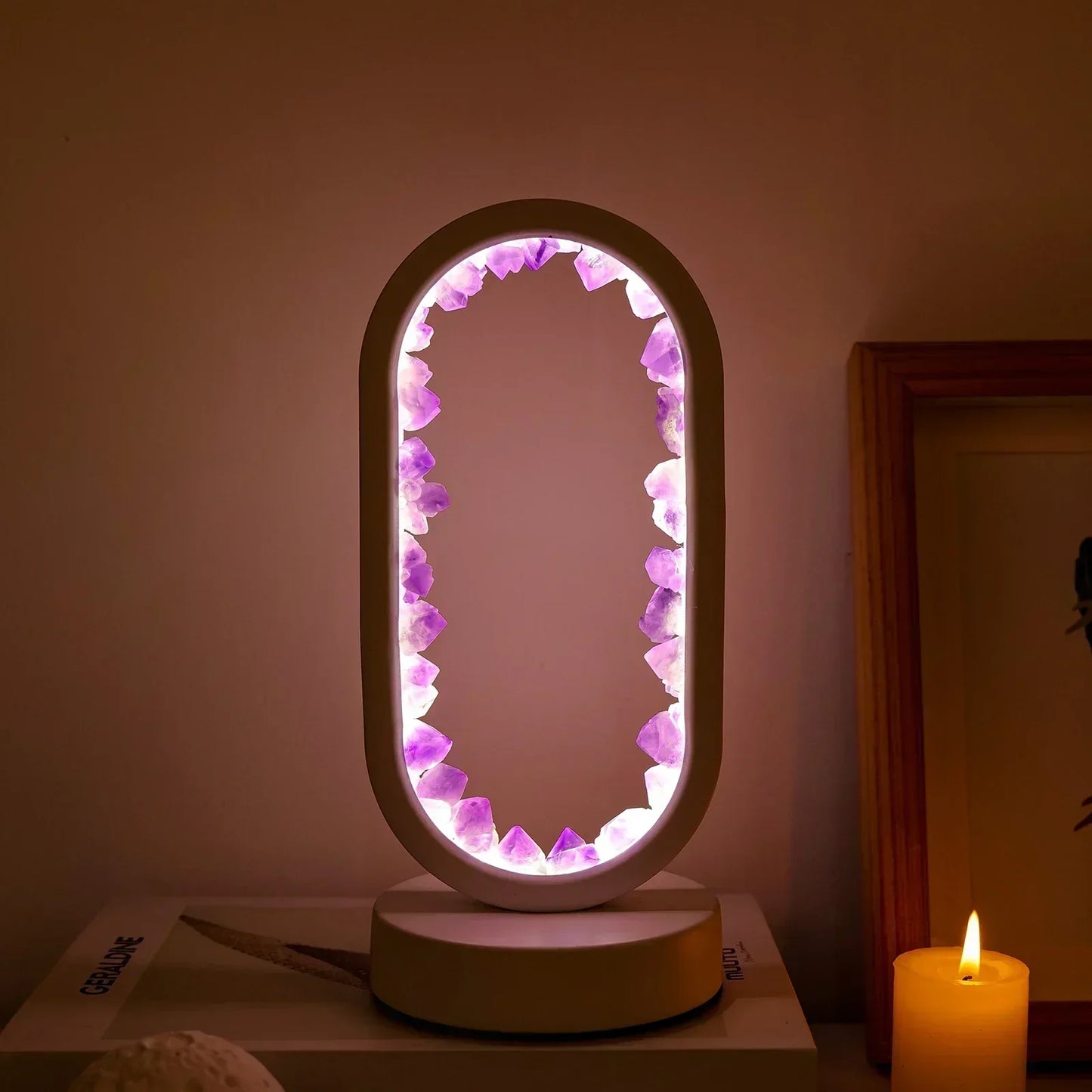 Améthystique – Elegant Natural Crystal Lighting Bowlift