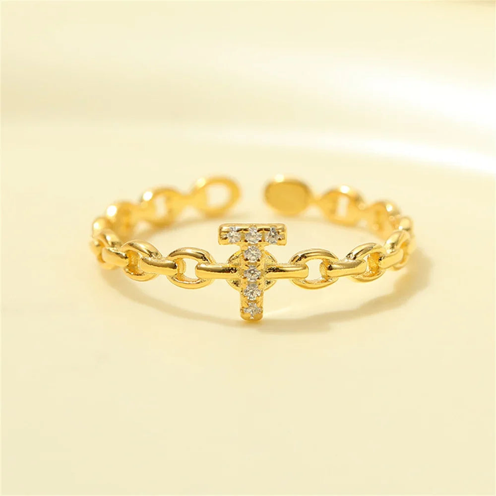 BowLift | Dainty Diamond Letter Initial Ring