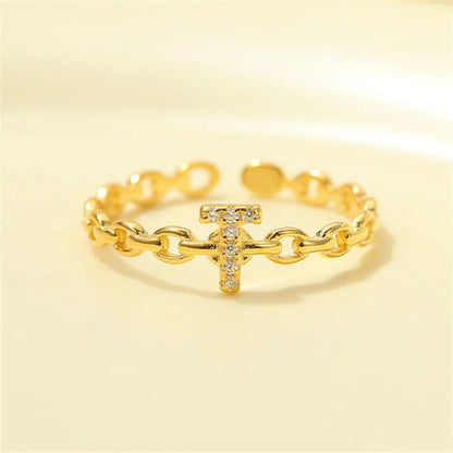BowLift | Dainty Diamond Letter Initial Ring