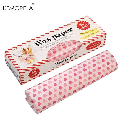 Skanto | Wax Paper Food Packaging 50 pcs/pack | Food-Safe Parchment Paper for Bread, Sandwich, Burger | Oil Paper Baking Tool from KEMORELA