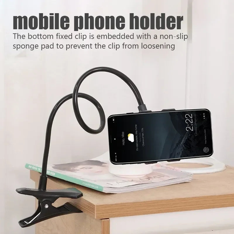 BowLift | ViewEase Phone Holder | 360° Flexible Arm | Universally Compatible | For Bed & Desk