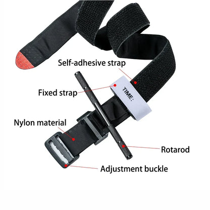 Skanto | Military Tactical First Aid Rotary Pressure CAT Aluminum Rod Tourniquet - Essential Hiking, Camping, Survival Gear for Molle Rescue