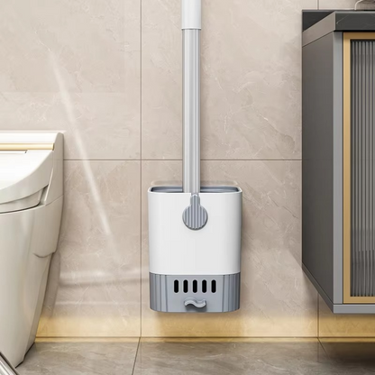 BowLift | Wall-Mounted Flexi-Handle Toilet Brush with Modern Holder