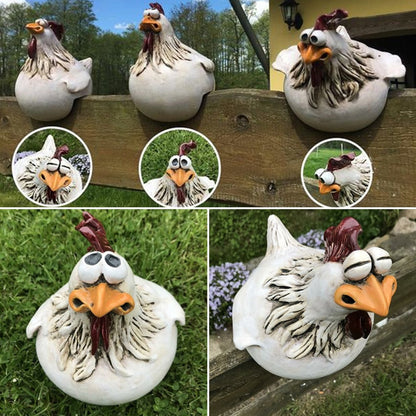 Playful chicken wire decoration: Playful garden art