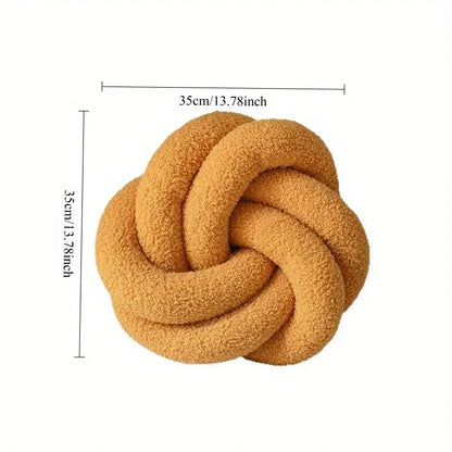 Nordic Cotton Boucle Knot Pillow | Bowlift