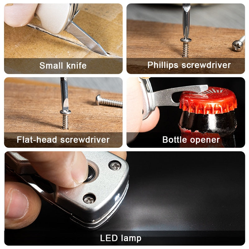 Skanto | 6-in-1 Stainless Steel Adventure Pro Keychain Tool