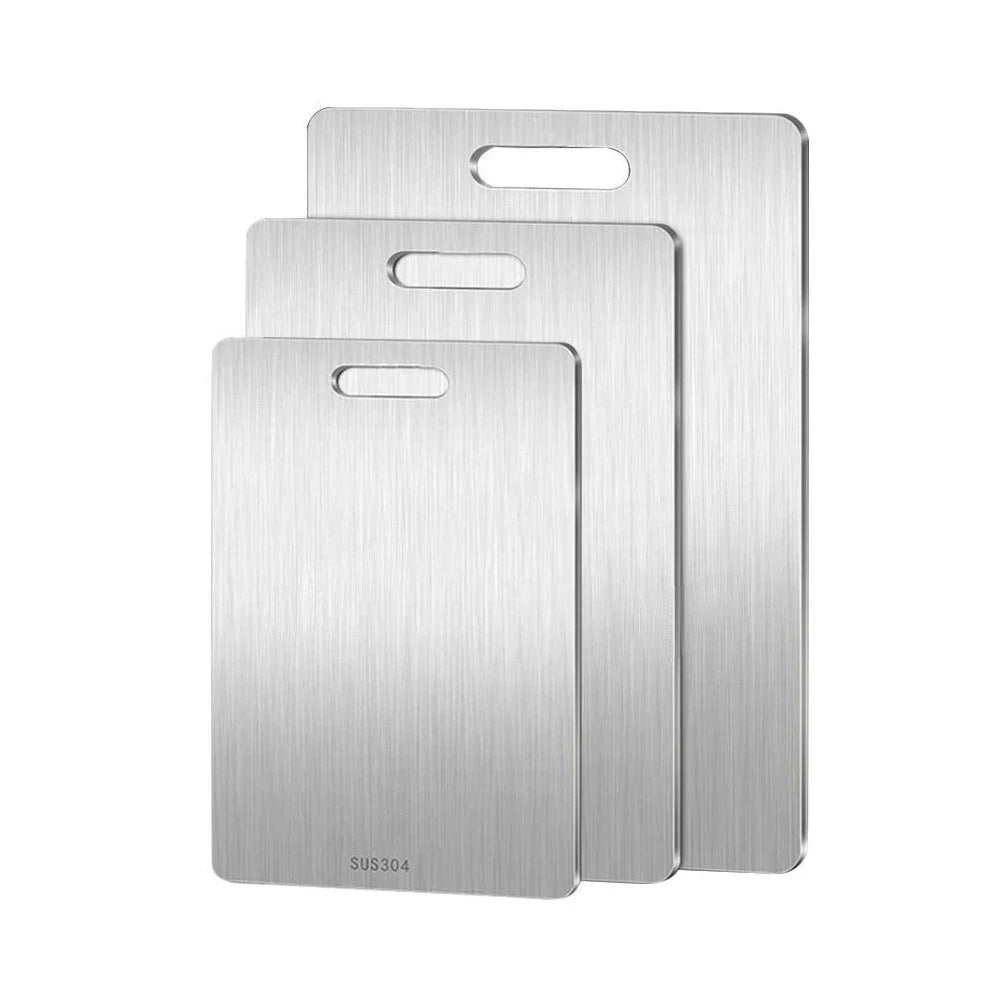 Skanto | 316 Stainless Steel Cutting Board – Thick, Double-Sided Chopping Board for Kitchen, Household Use, and Dough Kneading