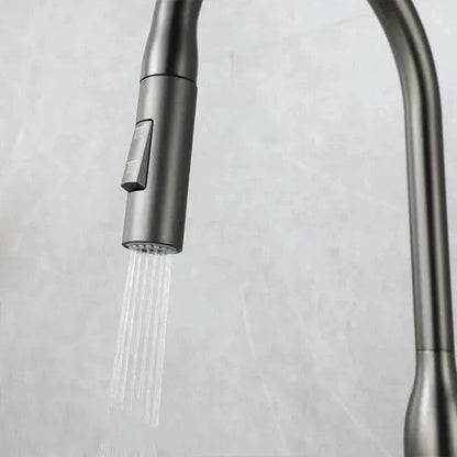 BowLift | Stainless Steel Kitchen Faucet with Pull-Out Sprayer