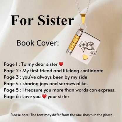 BowLift | Memory Book Hanger Necklace – Symbolic Jewelry with Loving Message