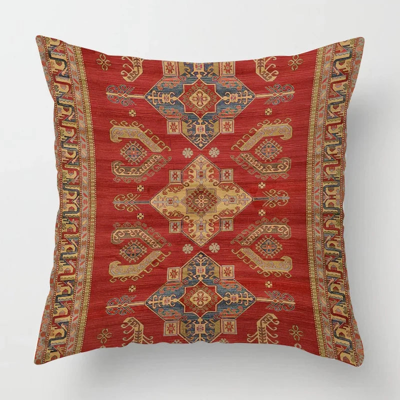 Moroccan Pillowcase with Oriental Pattern – Decor for Living Room and Office, High-Quality Boho Style Pillowcase for Sofa and Seating Area