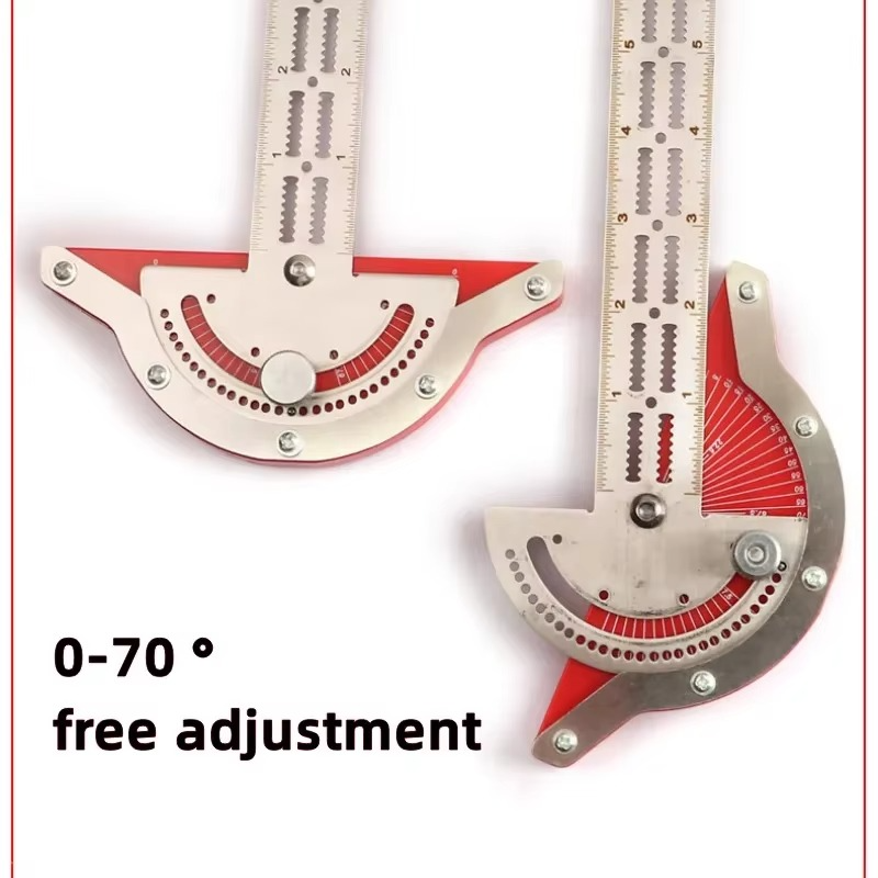 BowLift | Precision Stainless Steel Carpenter's Protractor and Edge Ruler