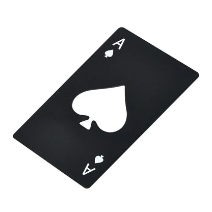 Skanto | Creative Poker Bottle Opener: Stainless Steel Credit Card Size - Bar & Restaurant Beer Tool Gift