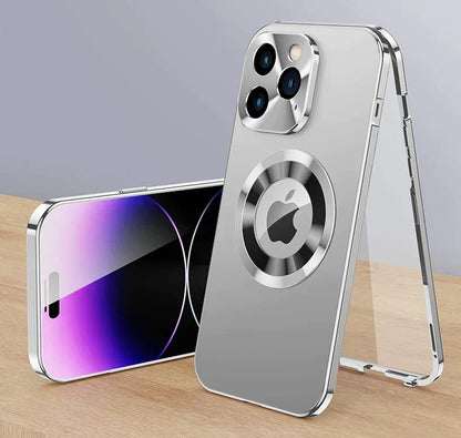 BowLift | Case 360° Full Screen Lens Metal Magnetic Magsafe Covers Aluminum for iPhone 15 14 13
