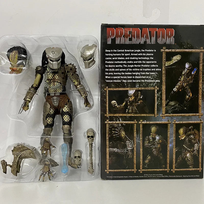 Movable Jungle Hunter Predator Action Figure - Alien Collectible for Kids, Perfect New Year Gift, 100% PVC Model