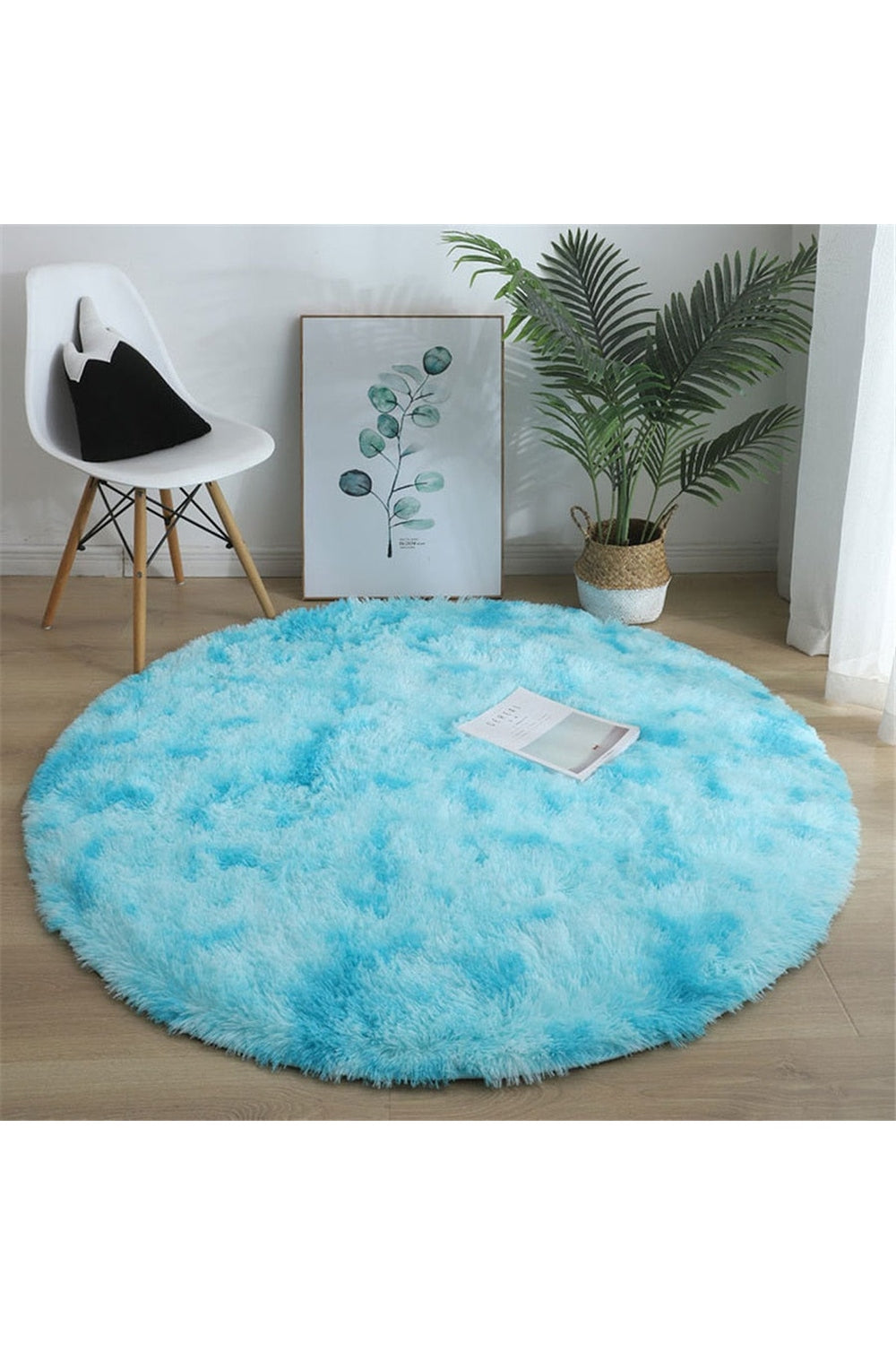 Fluffy Round Rug | Bowlift
