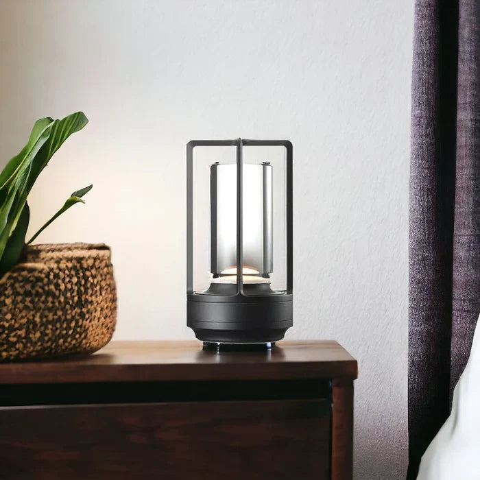 BowLift | Warm LED Cordless Table Lamp – Battery Operated Nordic Design - LED with Touch Control, Suitable for Bedroom, Home, Outdoor - Ideal Night Light