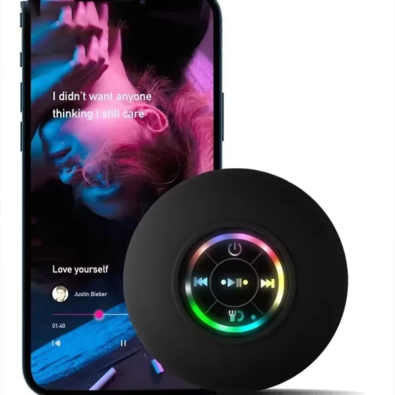 BowLift | Waterproof Portable Bluetooth Speaker with LED Lights and Suction Cup