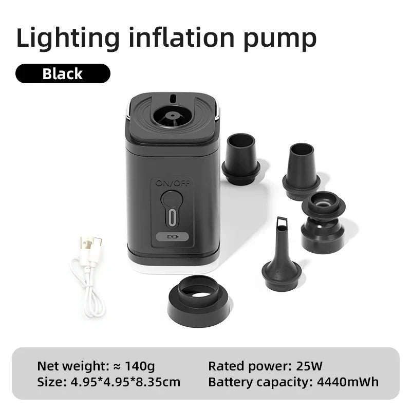 Skanto | AeroBlow Mini Outdoor Air Pump | Electric & USB Rechargeable | Portable & Wireless | For Air Mattresses & Vacuum Bags
