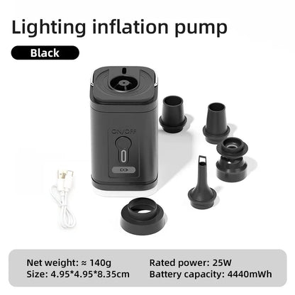 Skanto | AeroBlow Mini Outdoor Air Pump | Electric & USB Rechargeable | Portable & Wireless | For Air Mattresses & Vacuum Bags