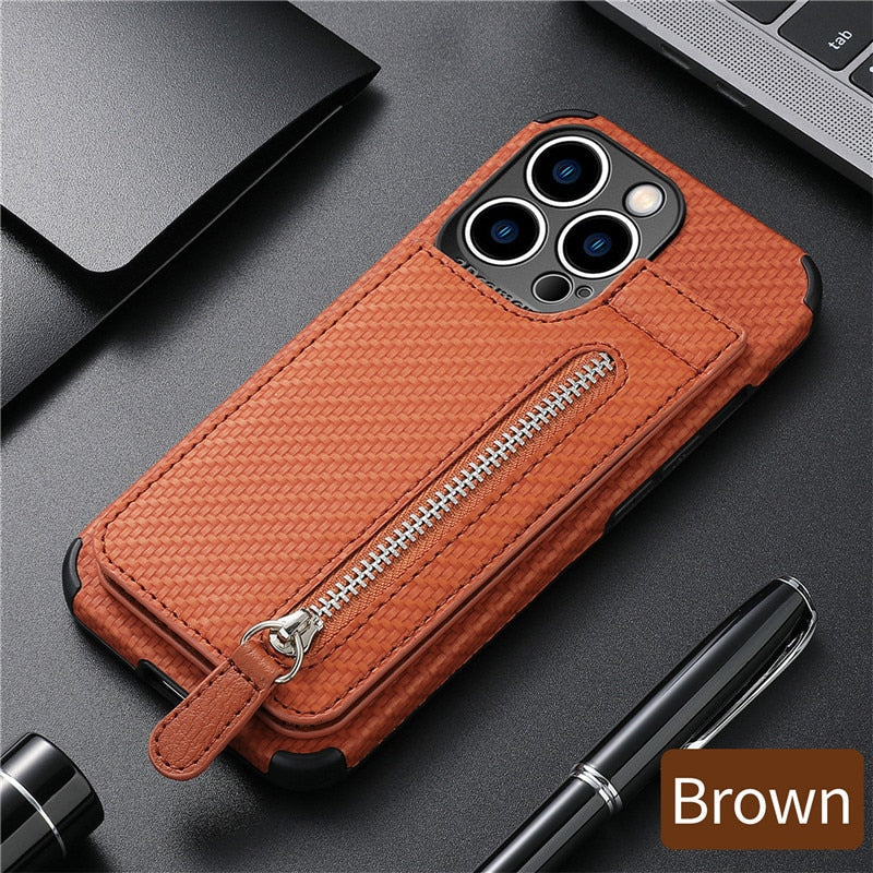 Skanto | Zip Zip Elegance Wallet iPhone Case