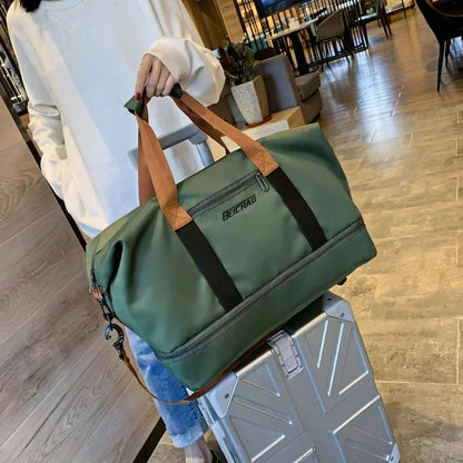 BowLift | VOLARIS Fitness Travel Bag | Large Capacity | Dry-Wet Separation | Hand & Shoulder Bag for Women
