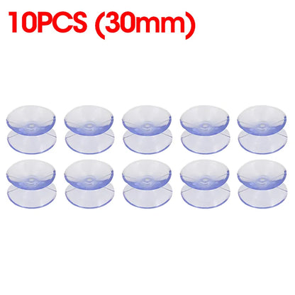 Skanto | 5/20PCS Double-Sided Plastic Suction Cups - Non-Slip Clear Vacuum Suction Cups for Glass, Car Windows, Tabletops, DIY Soap Holder