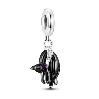 Skanto | 925 Silver Golden Leopard Charm Beads Colorful Chameleon Rhinoceros Lion Scarab Cat Pendant Compatible with Original Pandora Bracelet Jewelry