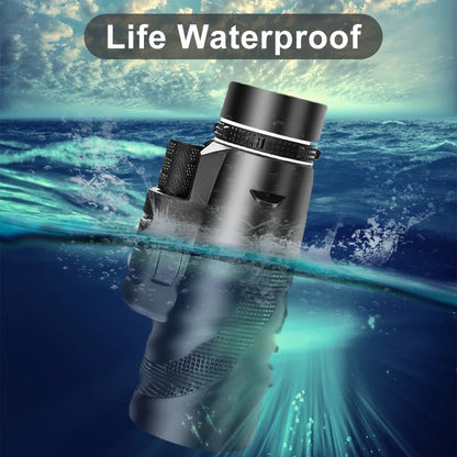 BowLift | 80x100 HD Zoom Monocular Telescope: Powerful portable binoculars for hunting, camping, and outdoor exploration