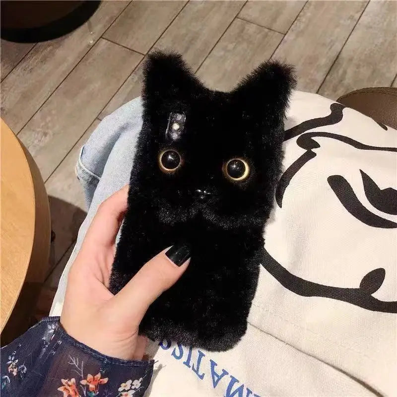 Skanto | Fluffy Cat Warm Plush iPhone Case