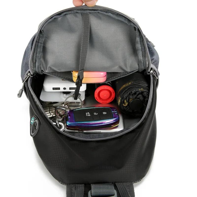 BowLift | SecurePack | Anti-Theft Waterproof Multi-Pocket Shoulder Backpack – Lightweight Crossbody Travel Bag