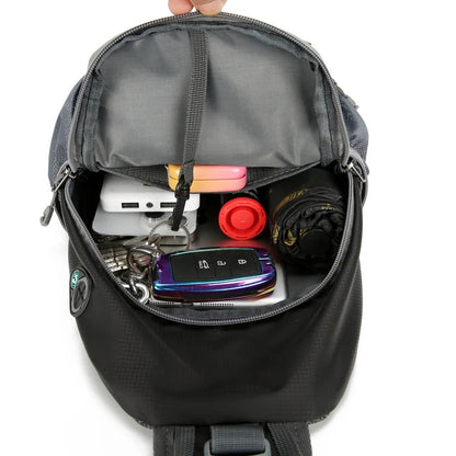 BowLift | SecurePack | Anti-Theft Waterproof Multi-Pocket Shoulder Backpack – Lightweight Crossbody Travel Bag
