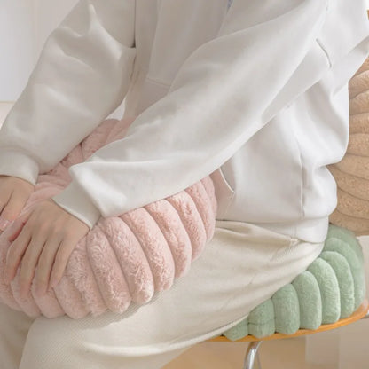 Fluffy Pastel Pumpkin Cushion | Bowlift