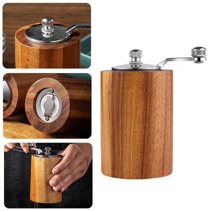 Skanto | Luxury Set of Manual Wooden Salt and Pepper Grinders
