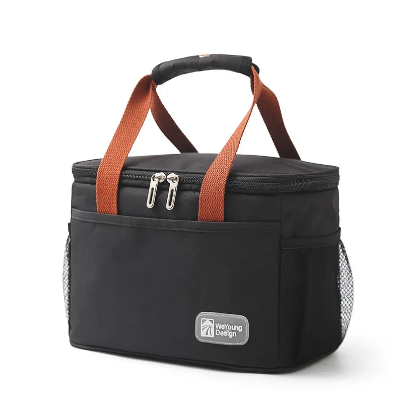 Skanto | Large Capacity Thermal Insulated Lunch Bag – Oxford Fabric Food Storage Picnic Bag, Portable Cooler Bag
