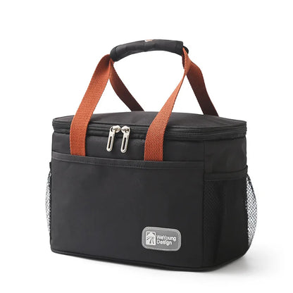 Skanto | Large Capacity Thermal Insulated Lunch Bag – Oxford Fabric Food Storage Picnic Bag, Portable Cooler Bag