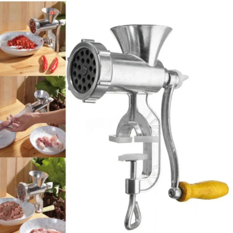 Skanto | Kraftivo Meat Grinder | Manual | Aluminum Alloy | For Ground Meat, Sausages & Dough