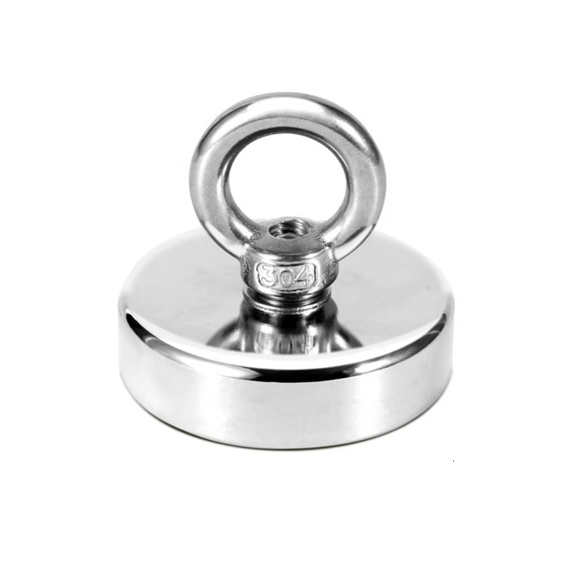 Skanto | Premium Neodymium Fishing Magnet with Eye Bolt for Magnetic Recovery